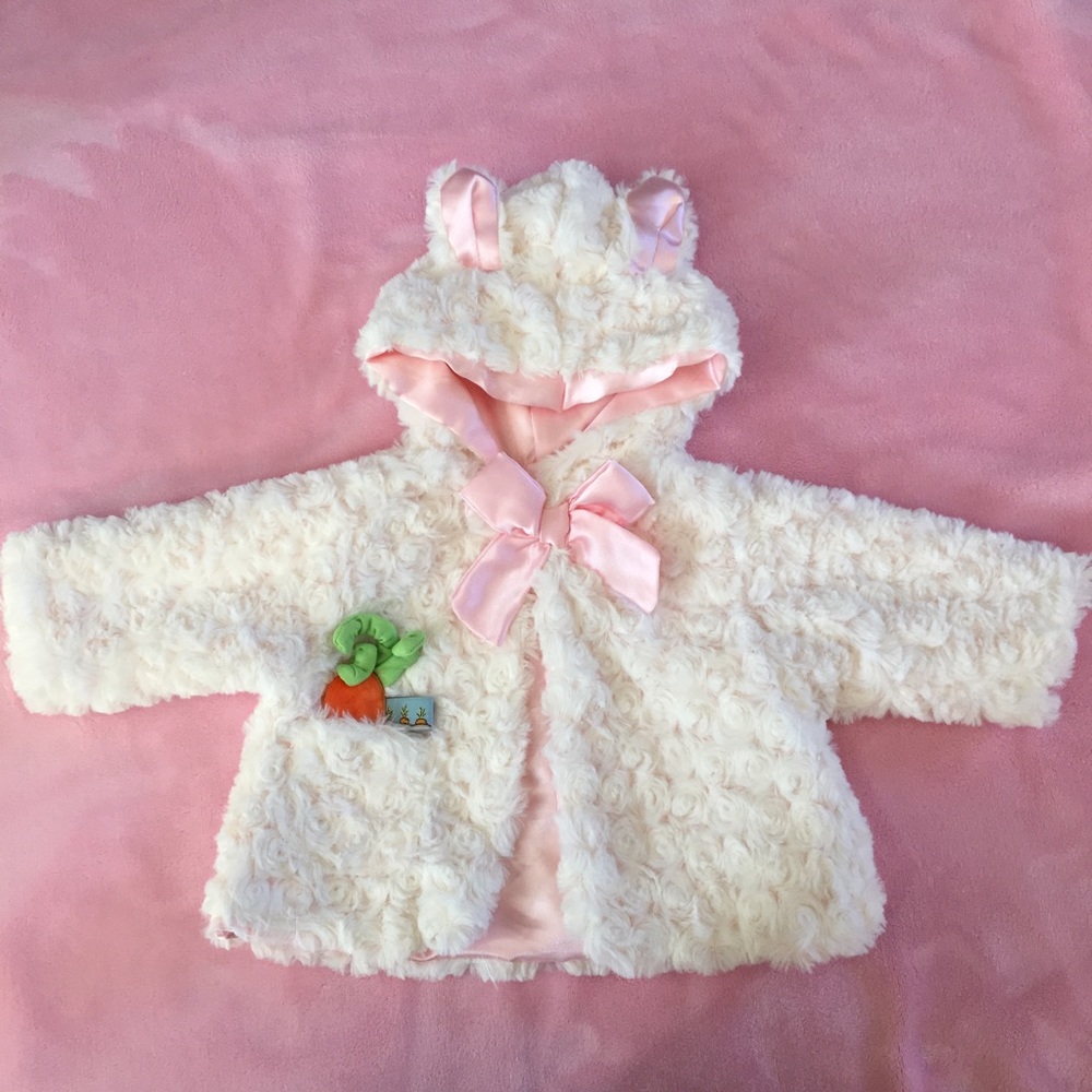 Hooded Bunny Jacket 🥕Bunnies By The Bay 0-3 Month
